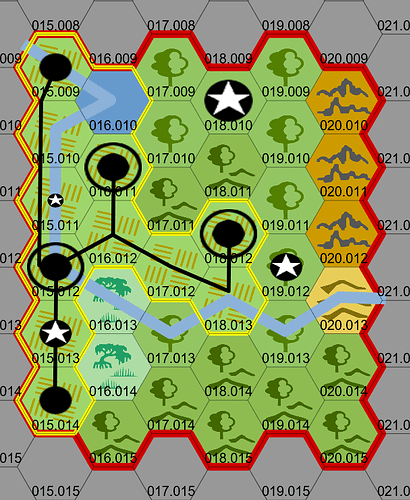 Community Spread Hexmap Example
