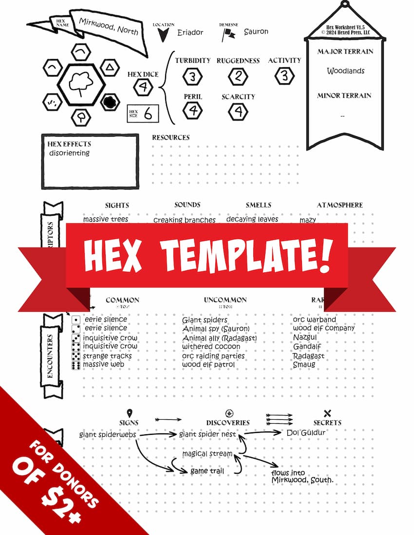 prep sheet sample-2-hex template