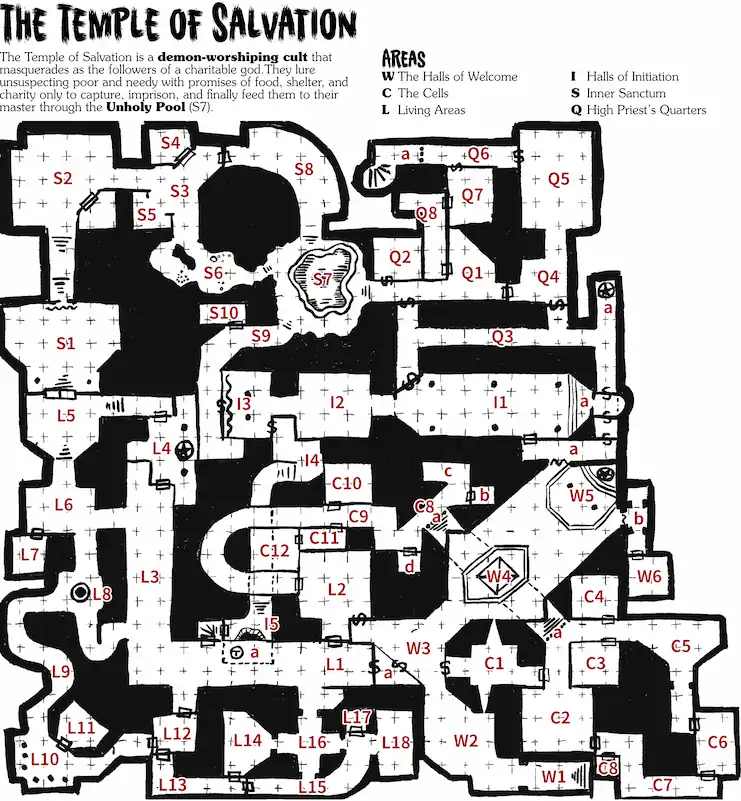 temple of salvation map